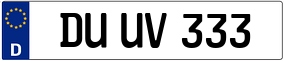 Trailer License Plate